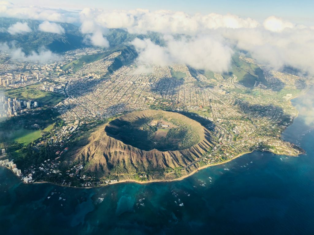 how many volcanoes are on the big island of hawaii